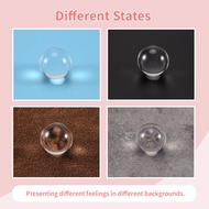 Transparent color Glass Crystal Ball Healing Sphere Photography Props ball Decor