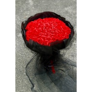 Everlasting Rose Soap 99 Red Roses Flower Bouquet Valentine’s Day Romantic Gift Premium Surprise Ele