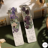 LF 1PC Metal Bookmarks , Hollow Flower Bookmark For Book Lovers Writers Readers Children Teens For W