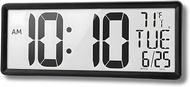 Wall Clock – 14" Atomic Digital Wall Clock with Extra-Large 4.5" Time Display | Battery Operated, Ra