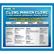 NEW PAKET CLING TV LOKAL RECEIVER TV K VISION 1 TAHUN [terbaik][terlaris]