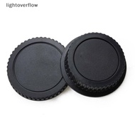 [lightoverflow] For Canon 700D70D 6D2 5D4 1DX DSLR Rear Lens Cap And Camera Body Cap Set Cover Prote