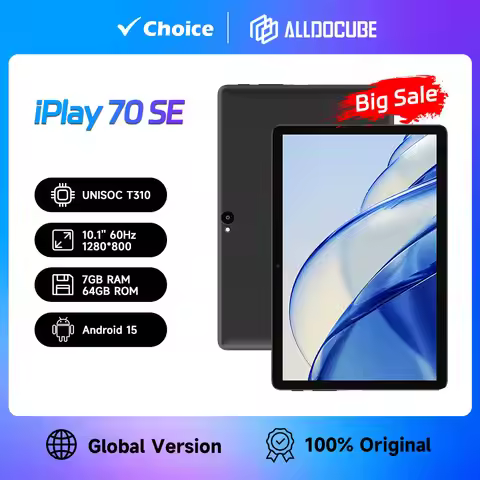 ALLDOCUBE iPlay 70 SE Android 15 Tablet 10.1'' IPS 60Hz Unisoc T310 7GB（3GB+4GB Virtual）RAM 64GB ROM