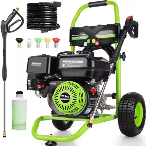 4200PSI 4GPM 212CC Gas Pressure Washer, 7.0HP HeavyDuty 3600RPM Commercial Gas Power Washer with 100