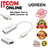 UGREEN MINI DISPLAY PORT TO HDMI 4K CONVERTER (UG-MD112-40361) WHITE