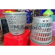 Bosco silver trash can