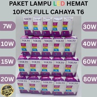 CAHAYA SAVING PACKAGE LED BULB LIGHTS 10PCS T6 FULL LIGHT TYPE 7 W/10W/15W/20W/30W/40W 60W LED BULB 