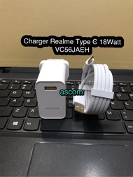 Charger Realme USB Type C 18watt VC56JAEH Super Fast Vooc ORI