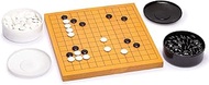 Yellow Mountain Imports Shin Kaya Beginner's Reversible 13x13 / 9x9 Go Game Set Board (0.8-inch) wit