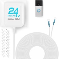 24V Doorbell Transformer, AC Adapter for All Ring Video Doorbell Versions, 16.4ft Doorbell Power Sup