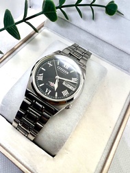 นาฬิกา Citizen Automatic 21 Jewels หน้าปัดดำ ตัวเลขโรมัน (รับประกัน 3เดือน)