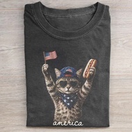 Cat 4th Of July T-shirt