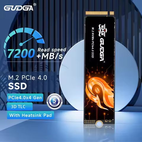 GUDGA SSD NVME M2 2TB 1TB PCIe 4.0x4 2280 Nmve Disk Internal Solid State 7200 Mb/s Internal Drive Fo
