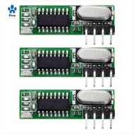 3PCS Mhz Superheterodyne  Receiver and Transmitter Module for Wireless Module Kit 433Mhz Remote Cont