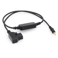 DRRI D-Tap to Regulated DC Barrel Power Cable for Canons C100 / C100 Mark II/ C200 (Straight DC-dtap