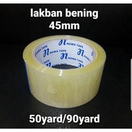 45mm Clear Duct Tape, 50 yards long & 90 yards