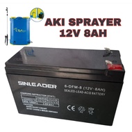 Sinleader Aki 12V 8AH | Aki Sprayer Elektrik 8 AH | Aki Kering | Aki VRLA UPS