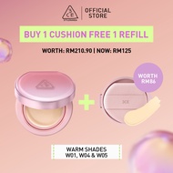 [BUY 1 GET 1 FREE LIMITED TIME DEAL] 3CE Fitting Mesh Cover Cushion Foundation + Refill (W01, W04, W