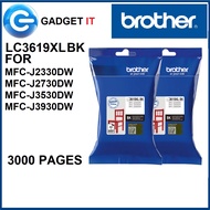 BROTHER LC3619XL TWIN BLACK CARTRIDGE J2330DW, J2730DW,J3530DW,J3930DW LC-3619XL