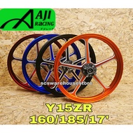 Y16 Sport Rim Y15ZR AJI RACING FG505 1.60/1.85/17' FORGED SPORT RIM FG505 Y15 Ysuku Yamaha Open Hub 