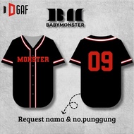 Custom Baby Monster Baemon Batter up Baseball Jersey - Baby Monster Baseball Costume - Concert Cloth