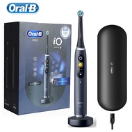 QJMBF แปรงสีฟันไฟฟ้า Oral-B IO ชุด9 7โหมดอัจฉริยะ3มิติระบบชาร์จแม่เหล็กทำความสะอาดฟันกระเป๋าโน้ตบุ๊ค