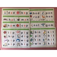 DIY learning tool to read easy 3-letter words / ready made