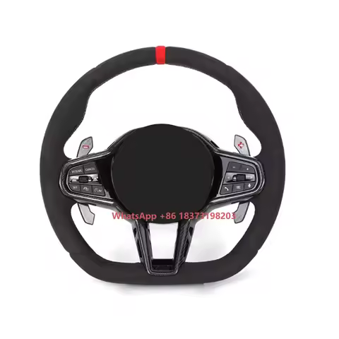 Facelift LCI Full Alcantara Leather Steering Wheel for G Series M2 F87 G87 M3 F80 G80 M4 G82 G83 M34
