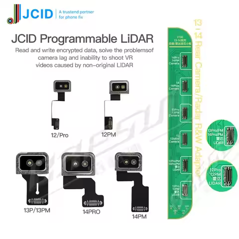 JC JCID V1SE V1SPRO Programmable LiDAR Cable For iP 12 13 14 Pro Max Fixes Camera delay inaccurate r