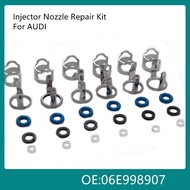 6 pcs Fuel Injector Seal Kit Repair Kit for Audi A4 S4 A5 S5 A6 S6 A7 A8 S8 Sportback Q5 2.8 3.2 V6 