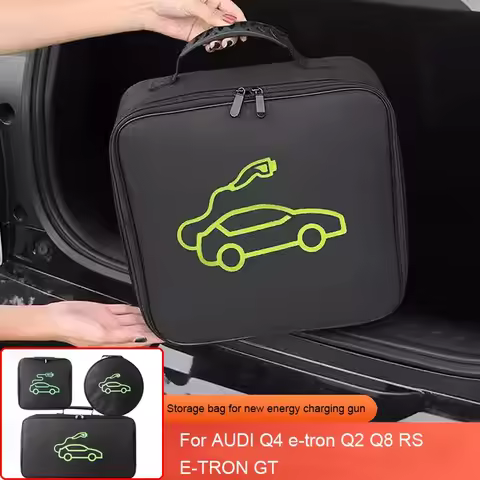 Car Charging Guns Storage Bag New Energy Charging Port Rain Cover Rainproof Accessory For AUDI Q4 e-