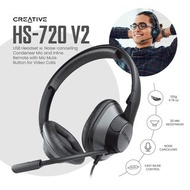 Creative HS-720 v2抗噪頭戴式有線耳 機usb耳機麥克風耳罩式