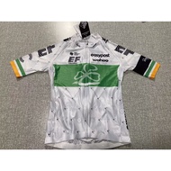 2025 Ireland New PRO Team EF Cycling Jersey Short Sleeves Summer Breathable Bicycle Clothing Racing 