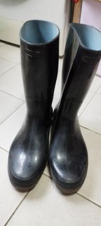 Achilles 日本製造 黑色長筒雨靴 26.5cm