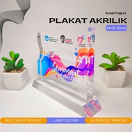 PLAKAT AKRILIK PREMIUM CUSTOM/ CUSTOM FREE DESIGN / KETEBALAN AKRILIK