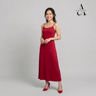 ANVERS | Women Suspender Dress high-end burgundy sexy long fishtail skirt DR0001
