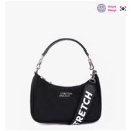 STRETCH ANGELS City Hobo Bag Black - with 2 type of straps recycled material
