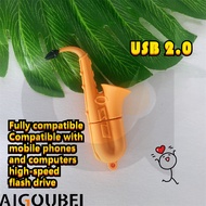 Sax Silicone Mini Thumb Drive Pen Hard Drive USB 2.0 Data Storage Flash Drive 1GB 2GB 4GB 8GB 16GB 3