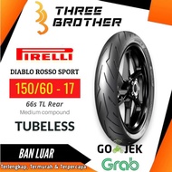 PIRELLI Ban Luar Pirelli Diablo Rosso Sport 150 60 Ring 17 Tubeless