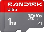 SANDISK 1TB Ultra microSD UHS-I Card - Up to 195MB/s Read Speed, Full HD Video, V10, U1, C10, A2 - S