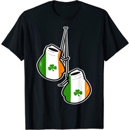 Ireland Flag Shamrock Irish Boxing Gloves Design T-Shirt