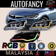 RGB STYLE 6PCS PROJECTOR HONDA CIVIC FD FD1 FD2 HEAD LIGHT DAYLIGHT DRL SIGNAL DYNAMIC SIGNAL LAMP