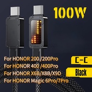 KAIYUE New 100W LED Digital Display Quick Charge  Type C to C Cable for HONOR 200 200Pro 400 400Pro 