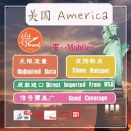 【T-Mobile USA/America sim card】【Unlimited Data】【美国无限量上网卡】【No Daily Limit】【Local Sim】USA/America trav