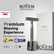 BOVEM Align Razor Single Blade Double-Edged Safety Facial Razor For Men Beard Shaving and Grooming