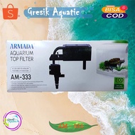 Top Aquarium Filter Armada AM 333 - Aquarium Filter 1 Set (Pump+Hose+Box) Brand Armada