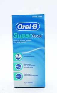 Oral-B - FLOSS SUPER PRE CUT STRANDS 50's ,Oral B - 特效牙線 50's (平行進口)