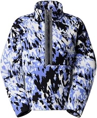 NF0A88Z365N W TNF FLEESKI 1/4 Zip PO Sweatshirt Women's Virtual Blue Trail Grid Size S