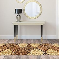 Superior Designer Duncan Runner Rug, 2' 7" x 8', Caramel