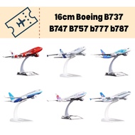 16cm Diecast Alloy Airplane Model Boeing B737 B747 B757 B777 B787 Metal Aircraft Replica Diecast Col